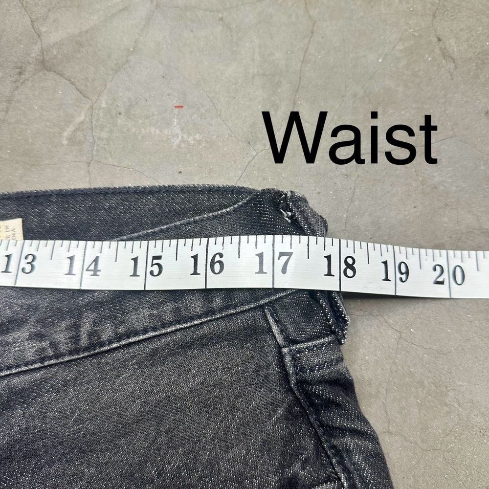 All Saints switch black washed skinny men’s shorts Sz 34 - Picture 8 of 11